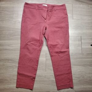 New York & Company Slim Ankle Jeans - Rosewood Jeggings Womans Size 12